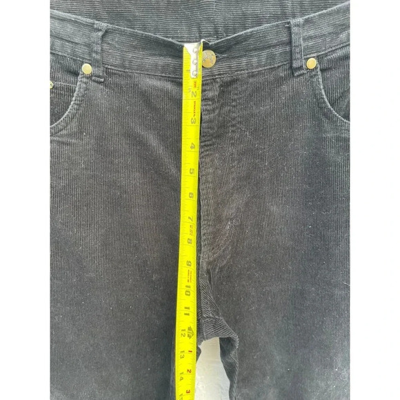 Peter Christian Mens Flat Front Corduroy Pants Black Sz W38 x L30 - Picture 8 of 10